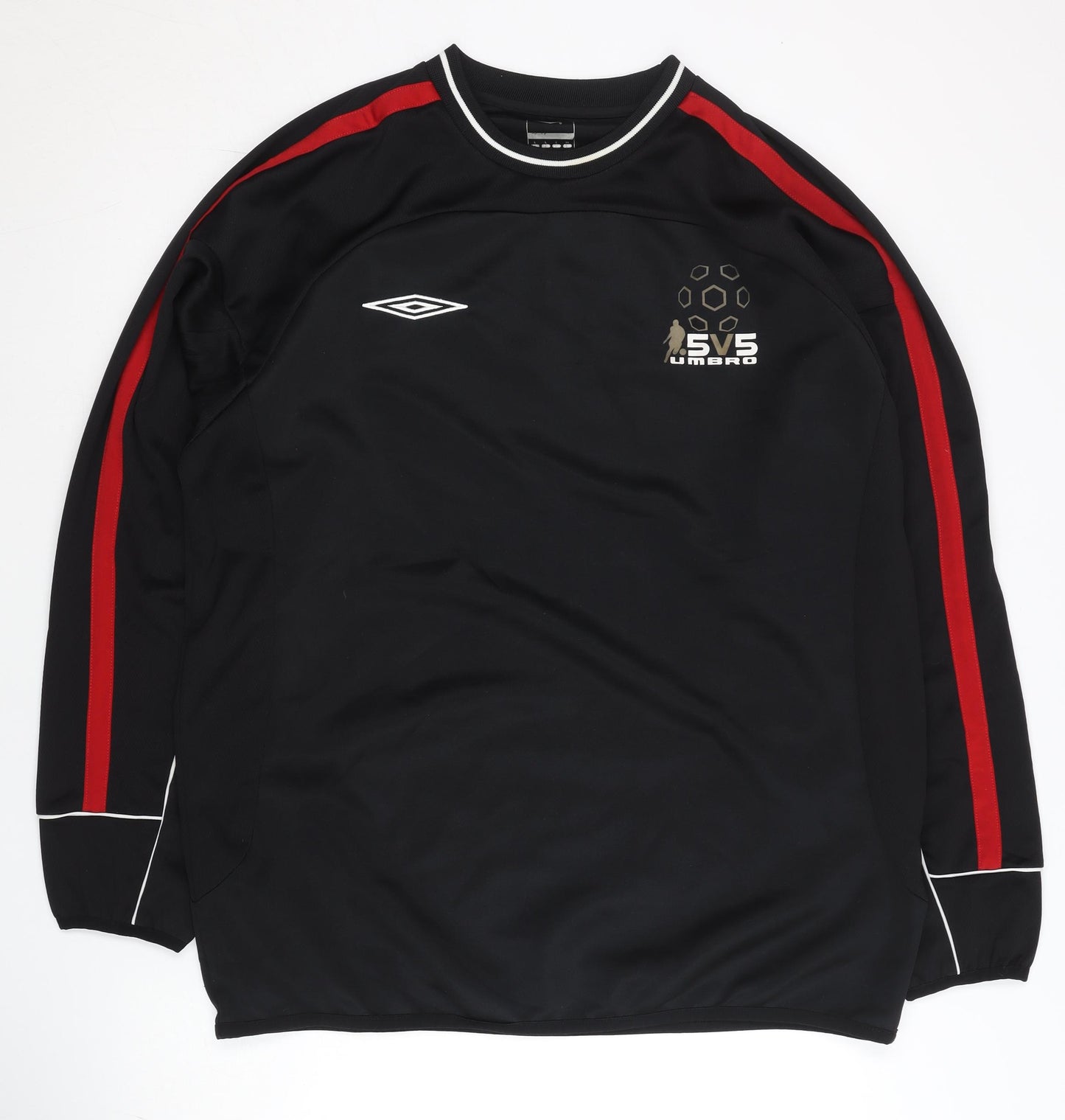 Umbro Men’s Black Long Sleeve Pullover Sweatshirt L Sports Jersey