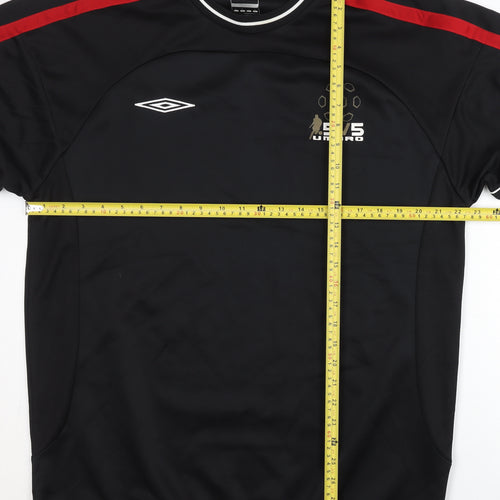 Umbro Men’s Black Long Sleeve Pullover Sweatshirt L Sports Jersey