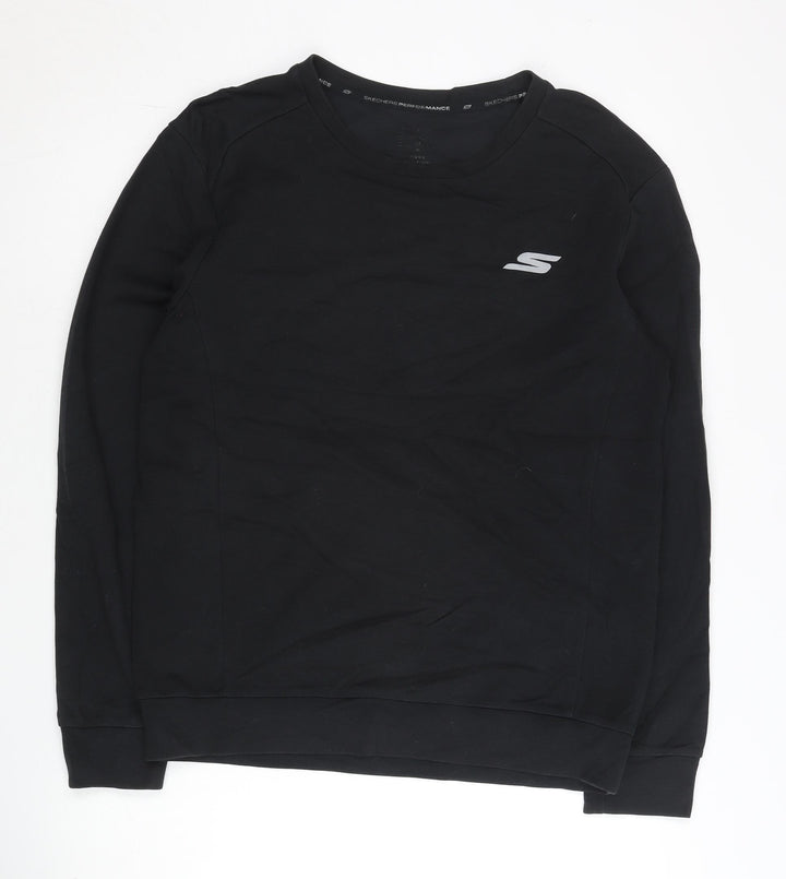 Skechers Men’s Black M Pullover Sweatshirt Athletic Jersey