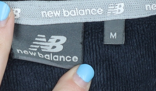New Balance Men's Black M Pullover Sweatshirt Crew Neck Graphic