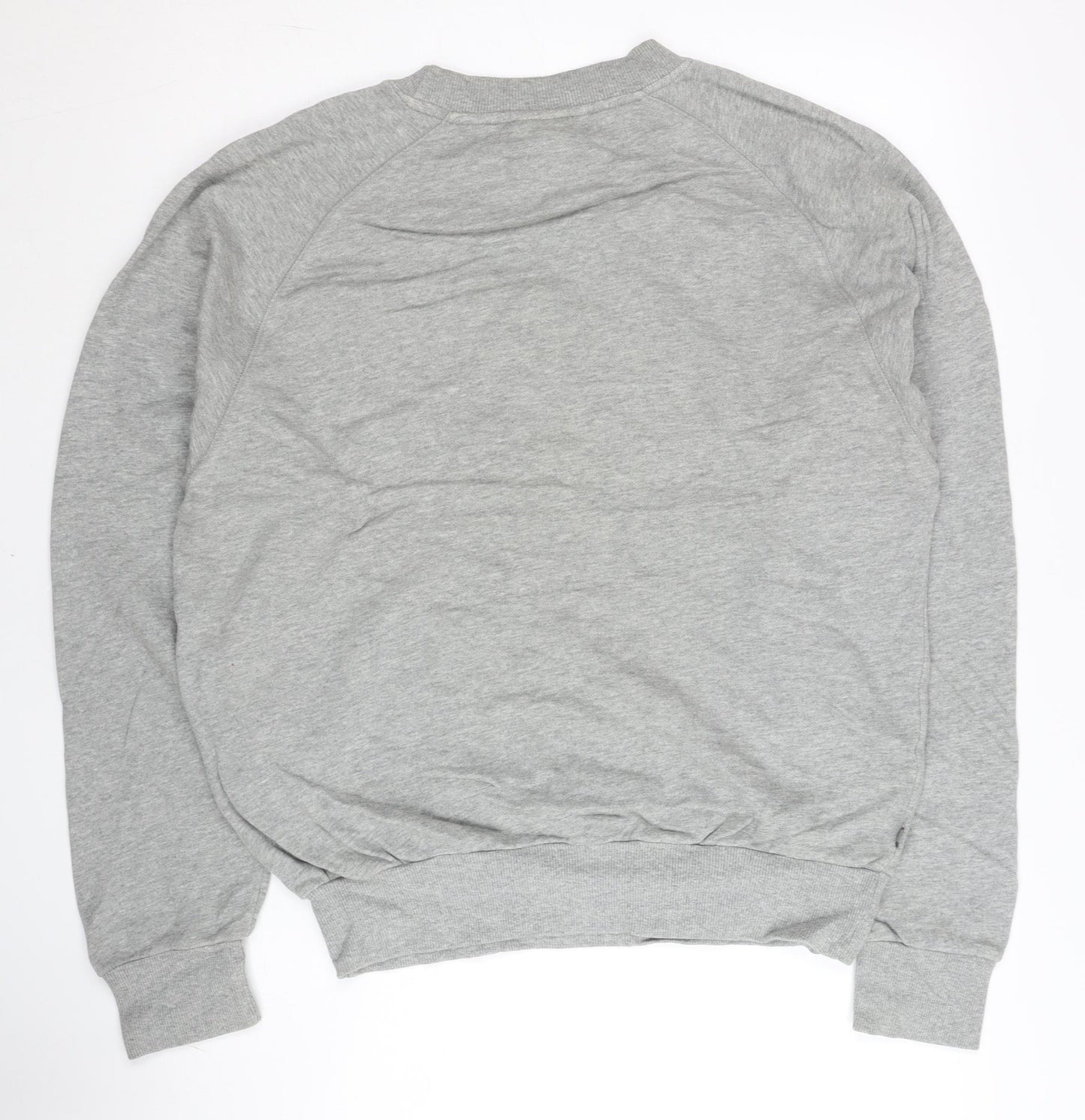 New Balance Men's Grey Small Pullover Sweatshirt Logo Sportswear