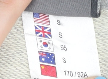 New Balance Men's Grey Small Pullover Sweatshirt Logo Sportswear