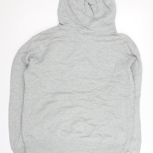 Champion Men's Grey Pullover Hoodie Logo Print Size L