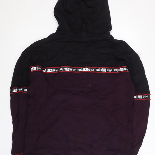 BOY London Men's Black Pullover Hoodie S Logo Graphic Streetwear