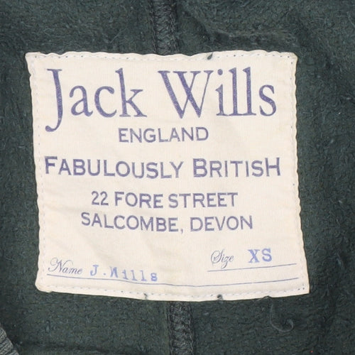Jack Wills Men's Green XS Jogger Fleece Cotton Tapered Trousers