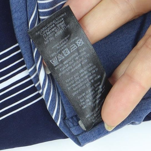 LIVE FOR THE WEEKEND Women’s Blue Striped Shirt Dress Size 22