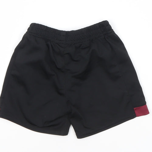 Umbro Boys Black Football Shorts 2-3 Years Athletic Elastic Waist