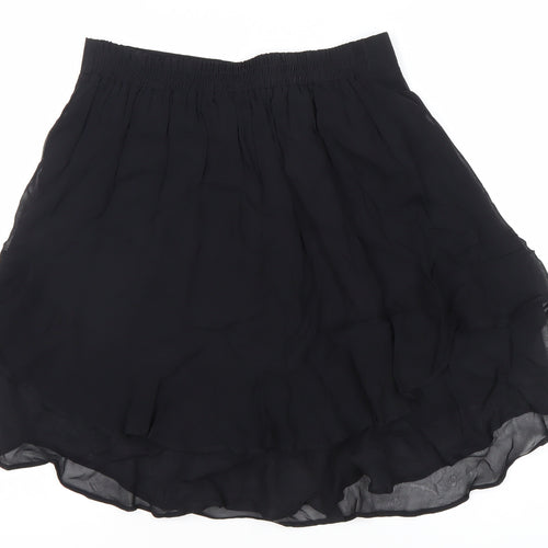 Marks and Spencer Women’s Black Size 12 Wrap Chiffon Skort