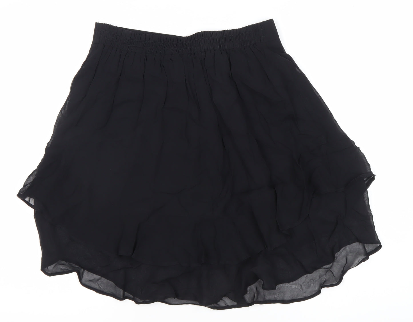 Marks and Spencer Women’s Black Size 12 Wrap Chiffon Skort