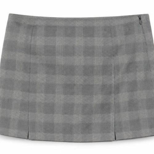 Jack Wills Women’s Grey Check Pencil Skirt Size 12 Lined Twill