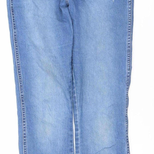 &Denim Women’s Blue High Waist Skinny Ankle Jeans Size 32