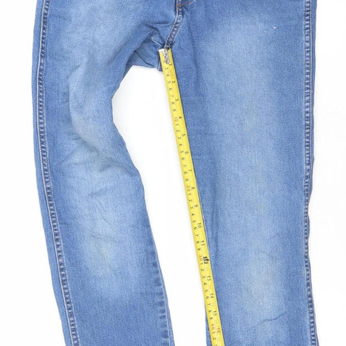 &Denim Women’s Blue High Waist Skinny Ankle Jeans Size 32