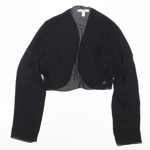 Gina Bacconi Womens Black Chiffon Bolero Jacket Size 14