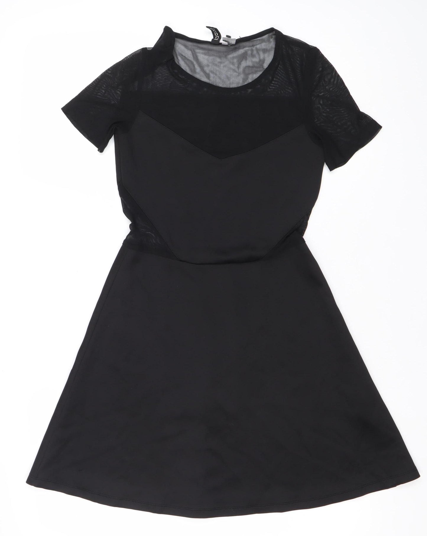 H&M Women’s Black Size 8 Fit & Flare Mesh Party Dress