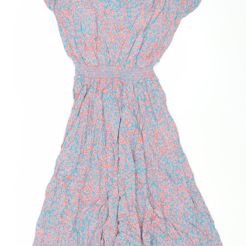 Hush Women's Multicoloured Floral Midi A-Line Dress Size 16