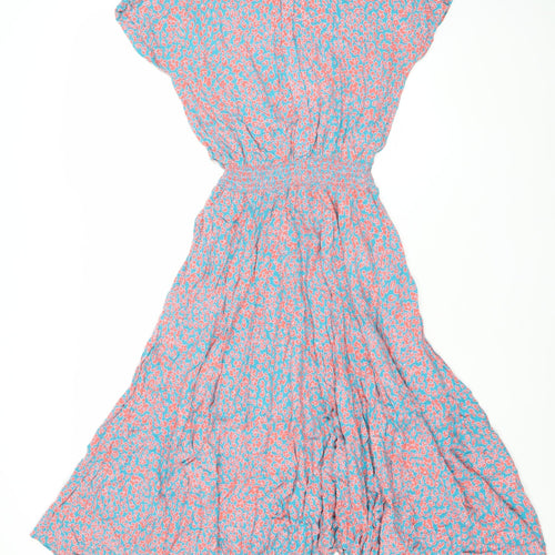 Hush Women's Multicoloured Floral Midi A-Line Dress Size 16