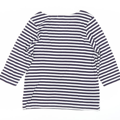 Special Collection Women’s Blue Striped Nautical T-Shirt Size 16