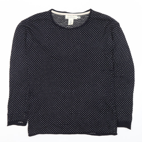 H&M Women’s Blue Crew Neck Long Sleeve Pullover Jumper Size 8