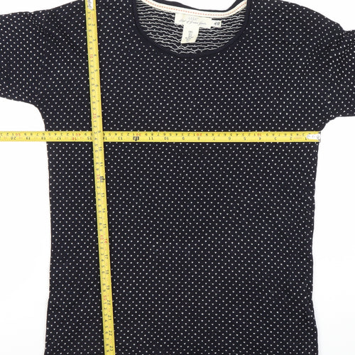 H&M Women’s Blue Crew Neck Long Sleeve Pullover Jumper Size 8