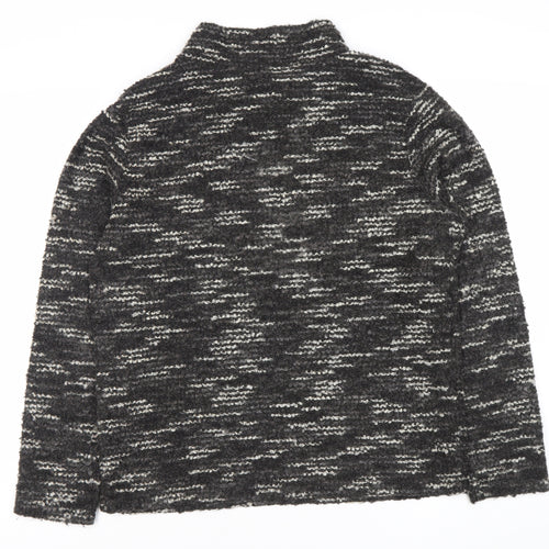 Baukjen Womens Black Mock Neck Pullover Jumper Size M Knit Long Sleeve