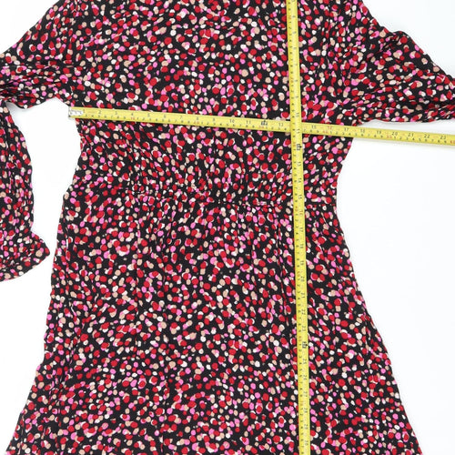 Monsoon Women’s Multicoloured Size 10 Fit & Flare Asymmetric Dress