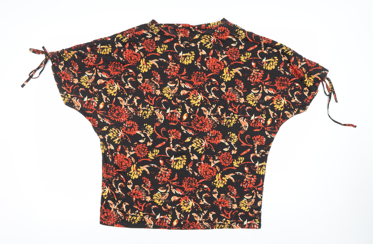 ISLE Essentials Women's Multicoloured Floral Cotton T-Shirt S