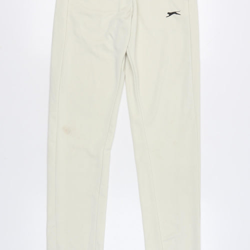 Slazenger Men’s Ivory S Jogger Trousers Polyester Sportswear