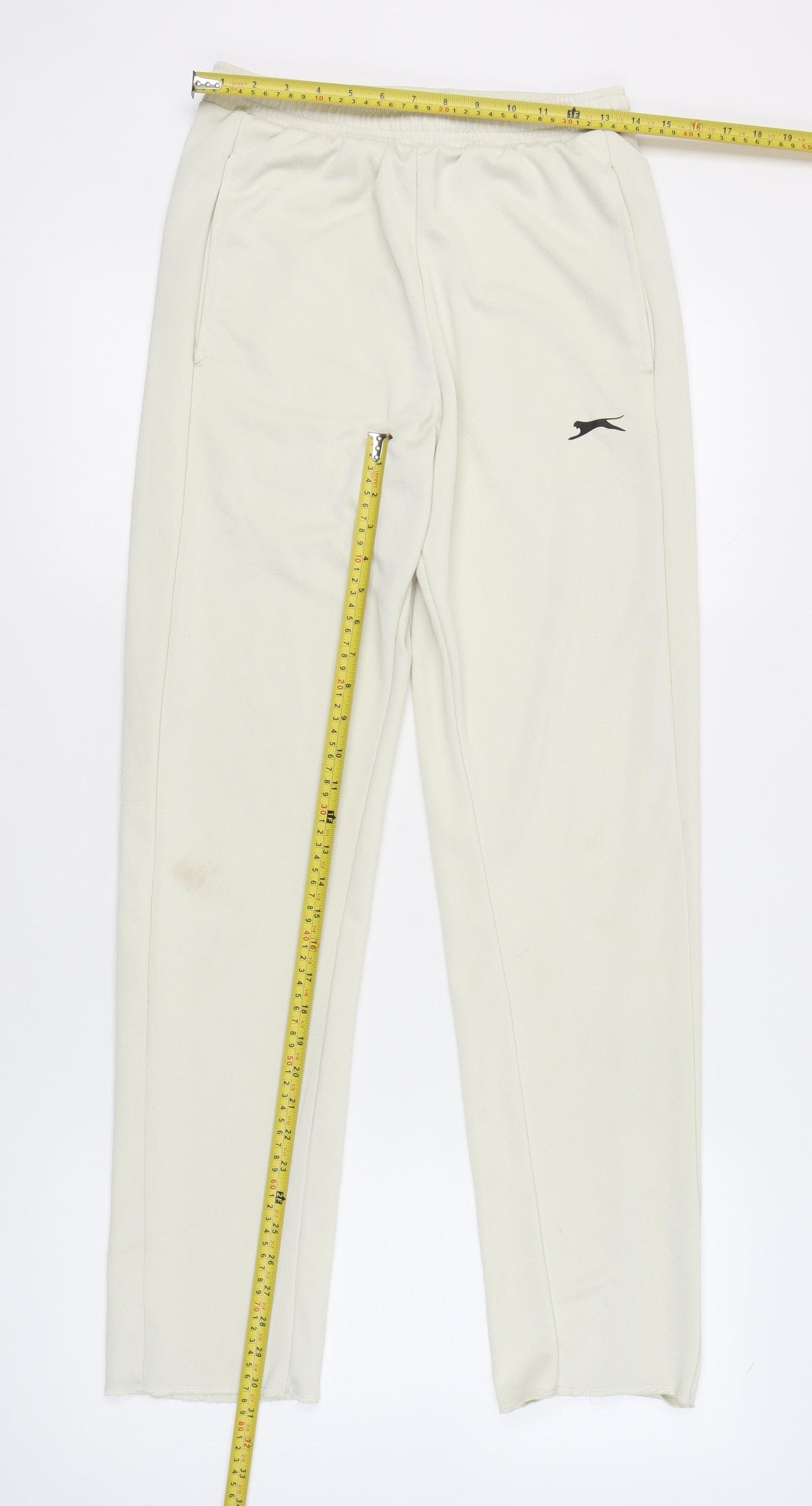 Slazenger Men’s Ivory S Jogger Trousers Polyester Sportswear