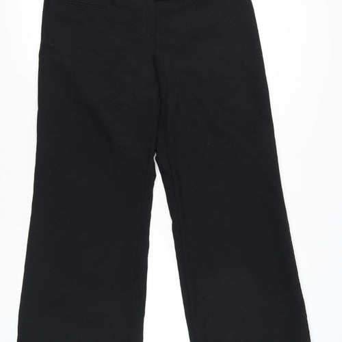 E-vie Collection Women's Black Size 14 Straight Leg Trousers