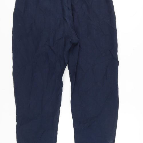 Marks and Spencer Womens Blue Size 14 Tapered Jogger Trousers