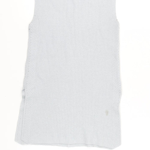 Jigsaw Women’s Grey Roll Neck Sleeveless Knit Jumper Vest XS