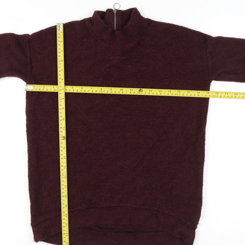 Next Women's Red Mock Neck Long Sleeve Jumper Size 6