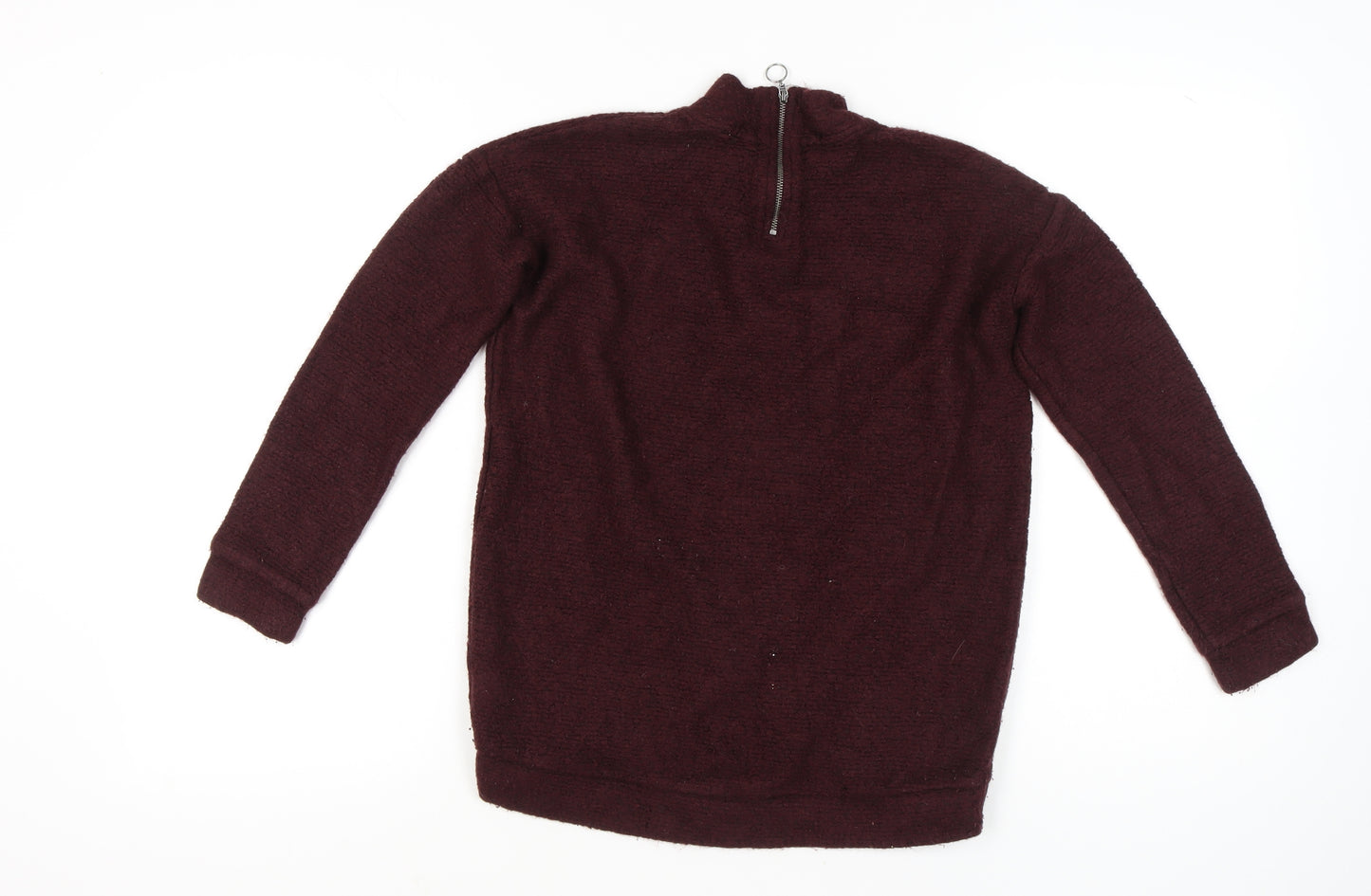 Next Women's Red Mock Neck Long Sleeve Jumper Size 6