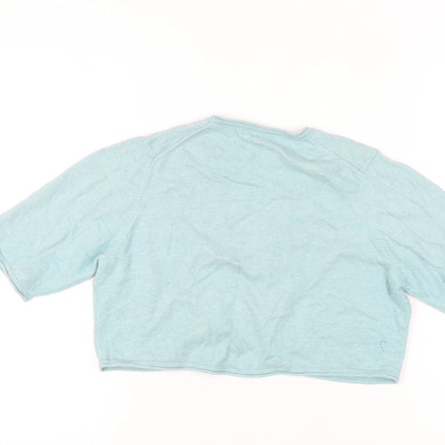Marks and Spencer Women’s Blue Shrug UK 16 3/4 Sleeve Knit