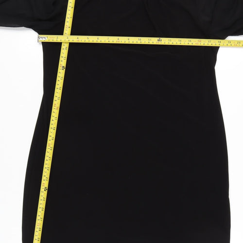 Billie & Blossom Women’s Black Sequin Trim Shift Dress Size 14
