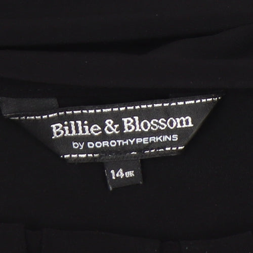 Billie & Blossom Women’s Black Sequin Trim Shift Dress Size 14