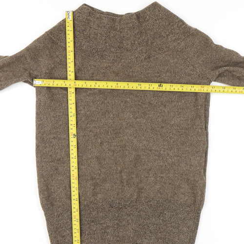 Hobbs Women’s Brown Wool Yak Boat Neck Pullover Jumper Size 10
