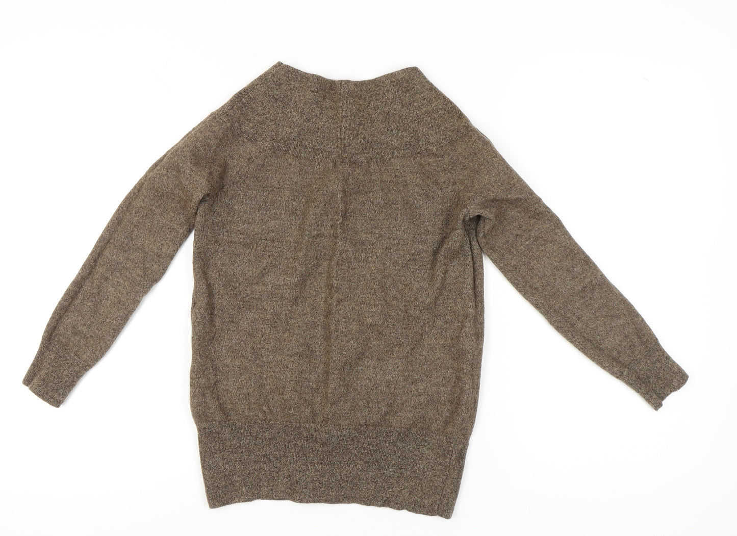 Hobbs Women’s Brown Wool Yak Boat Neck Pullover Jumper Size 10