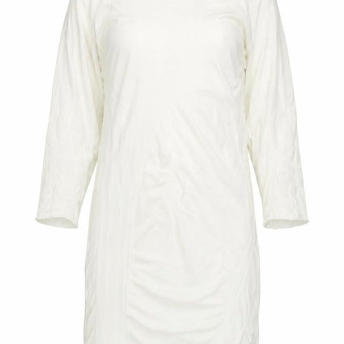 Evelin Brandt Women’s Ivory Sheath Dress Size 12 Knee Length 3/4 Sleeve