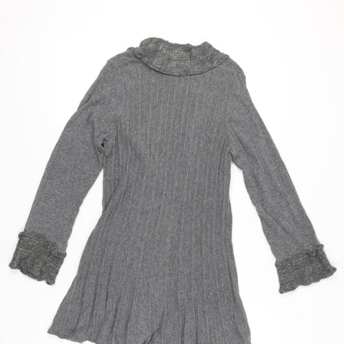Marks & Spencer Women Grey Size 14 Per Una Cardigan Bell Sleeves Knit