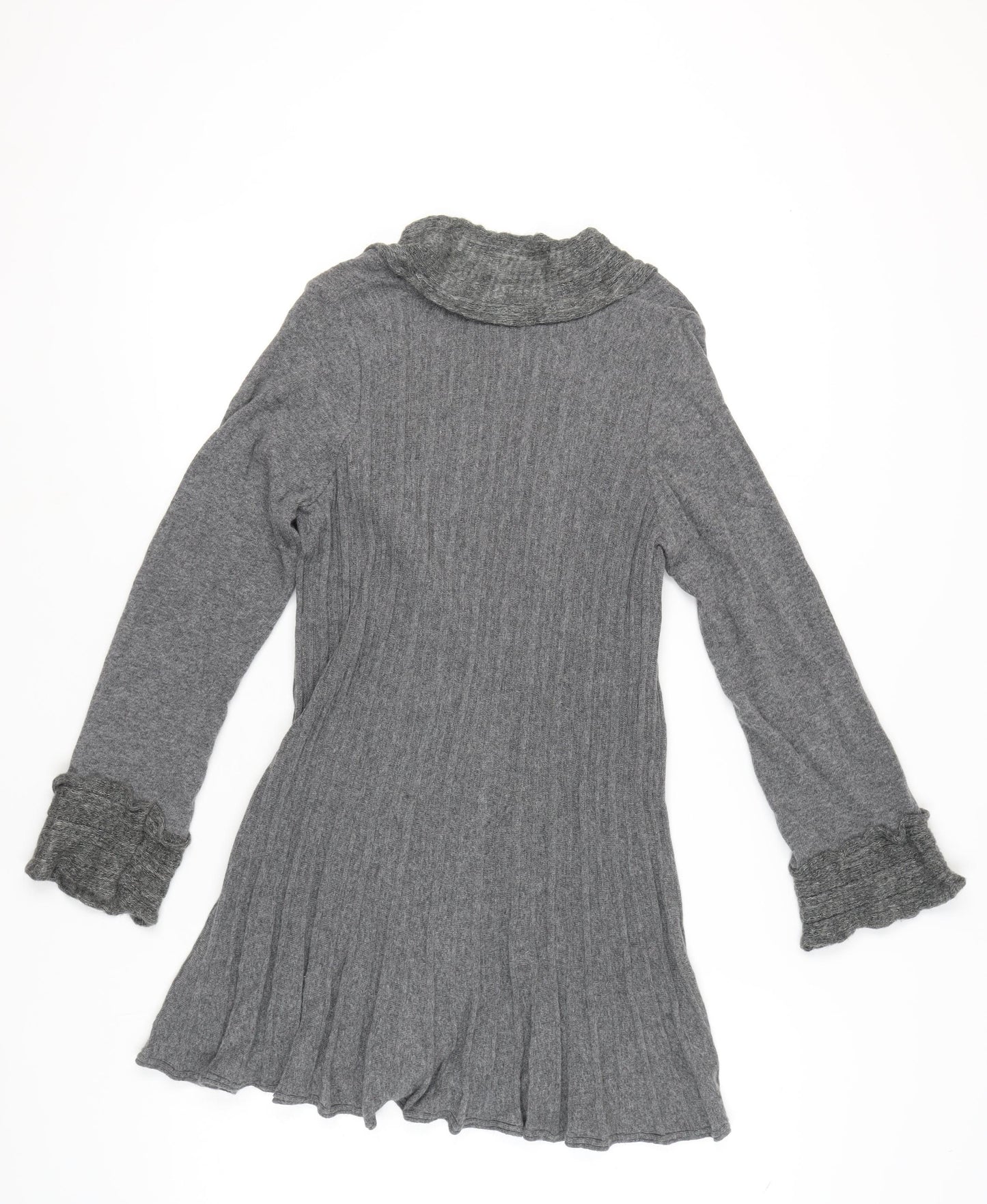 Marks & Spencer Women Grey Size 14 Per Una Cardigan Bell Sleeves Knit