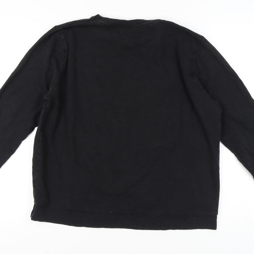 Harry Potter Women’s Black XL Pullover Sweatshirt Hogwarts Crest
