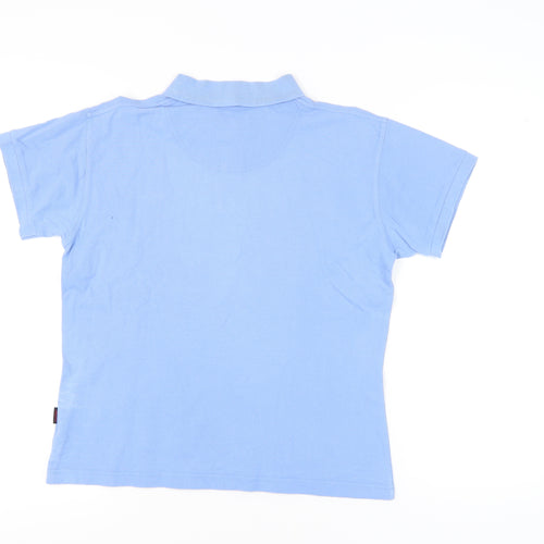 Musto Performance Men's Blue L Polo Shirt 100% Cotton Casual Summer