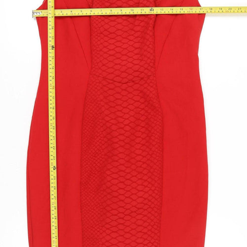 Marks and Spencer Women’s Red Sheath Knee Length Dress Size 12