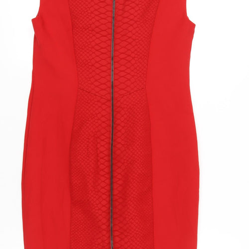 Marks and Spencer Women’s Red Sheath Knee Length Dress Size 12
