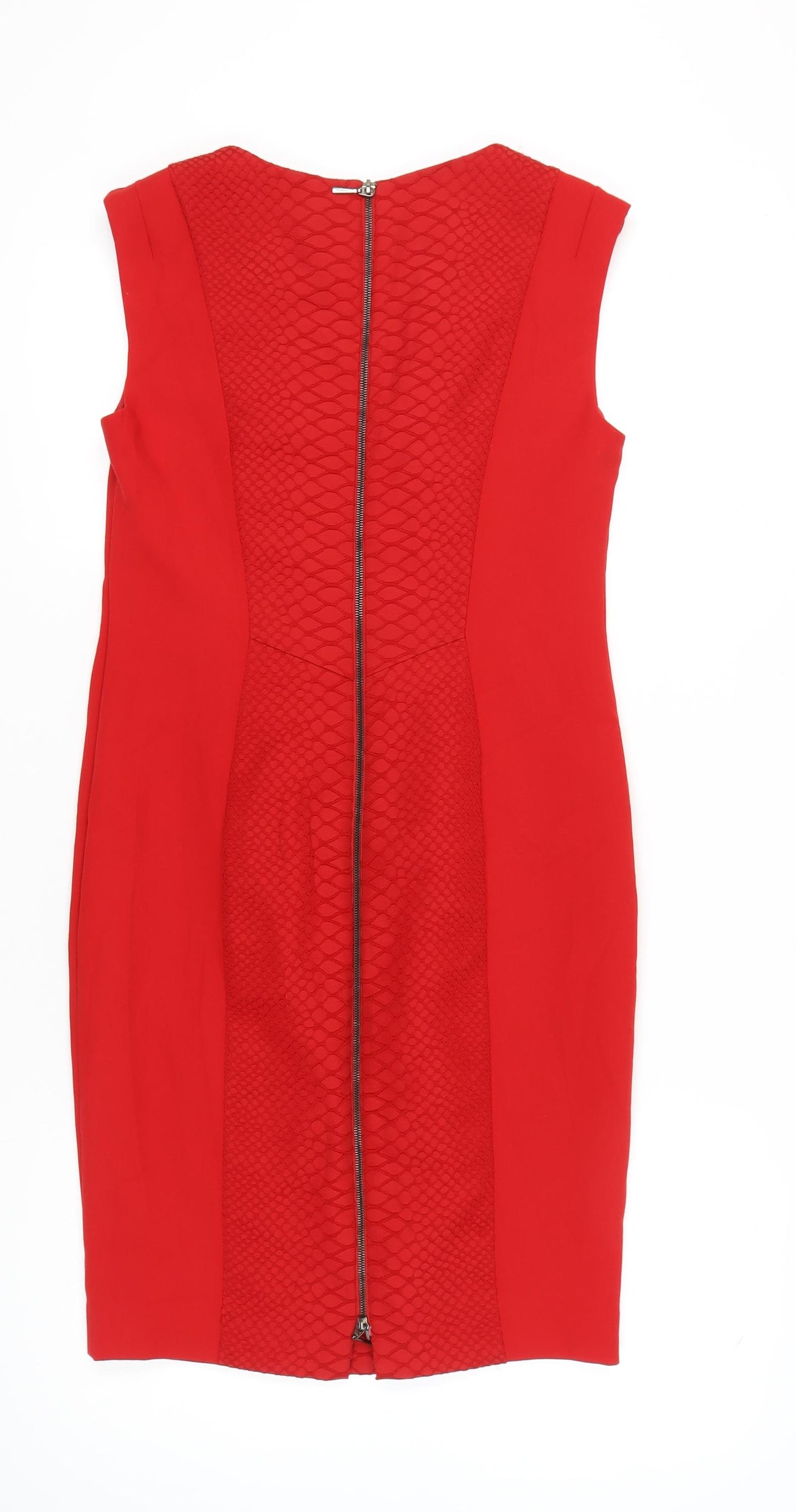 Marks and Spencer Women’s Red Sheath Knee Length Dress Size 12