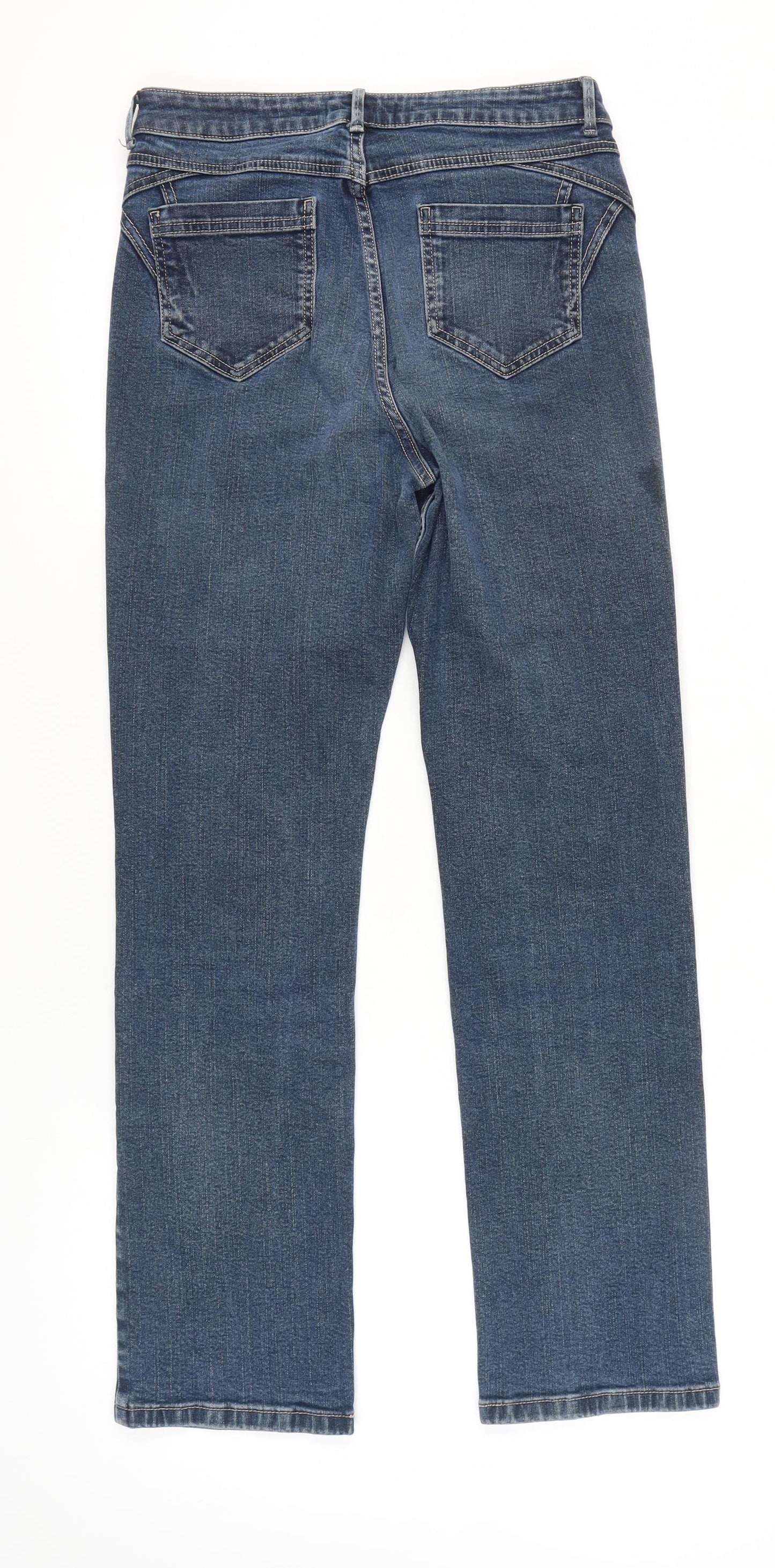 Marks and Spencer Women’s Blue Straight Jeans Size 12 Regular Fit