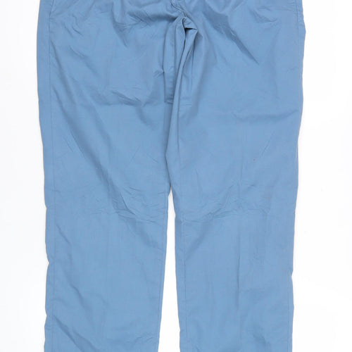 Blue Harbour Men's Blue Chino Trousers 30x31 Regular Fit Cotton Elastane