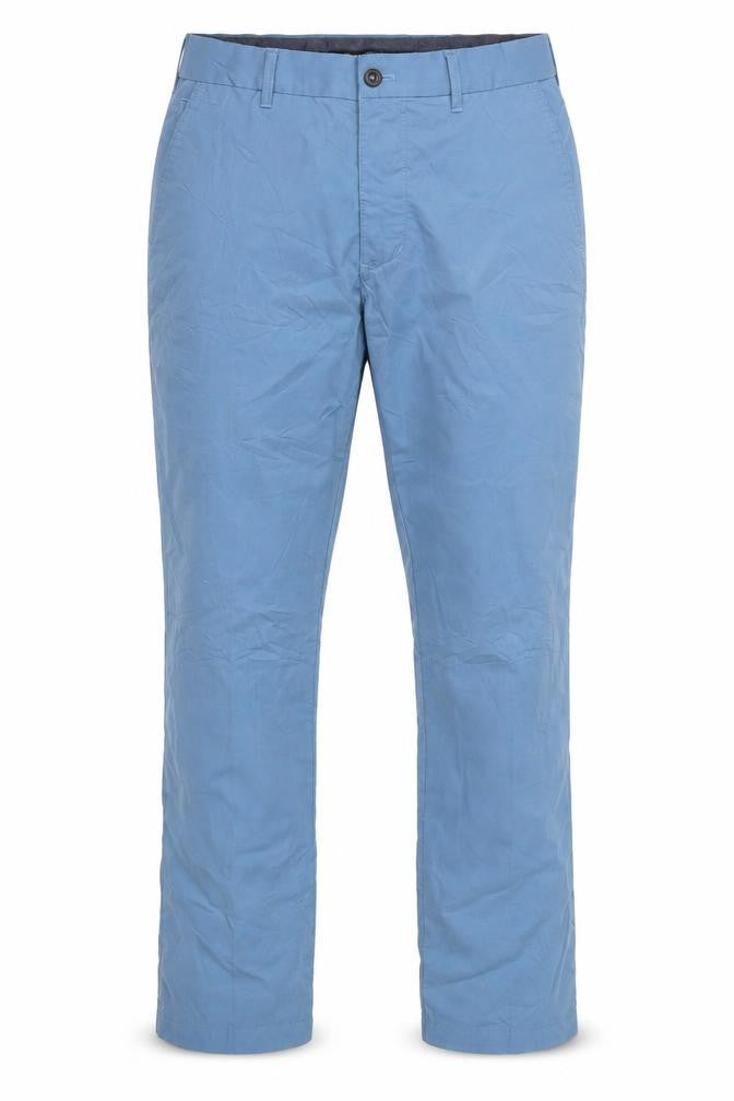 Blue Harbour Men's Blue Chino Trousers 30x31 Regular Fit Cotton Elastane