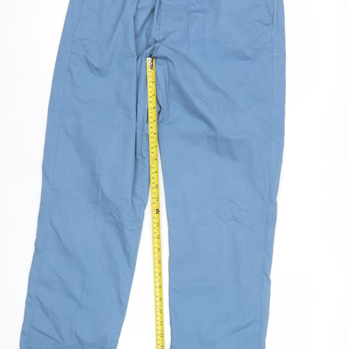 Blue Harbour Men's Blue Chino Trousers 30x31 Regular Fit Cotton Elastane